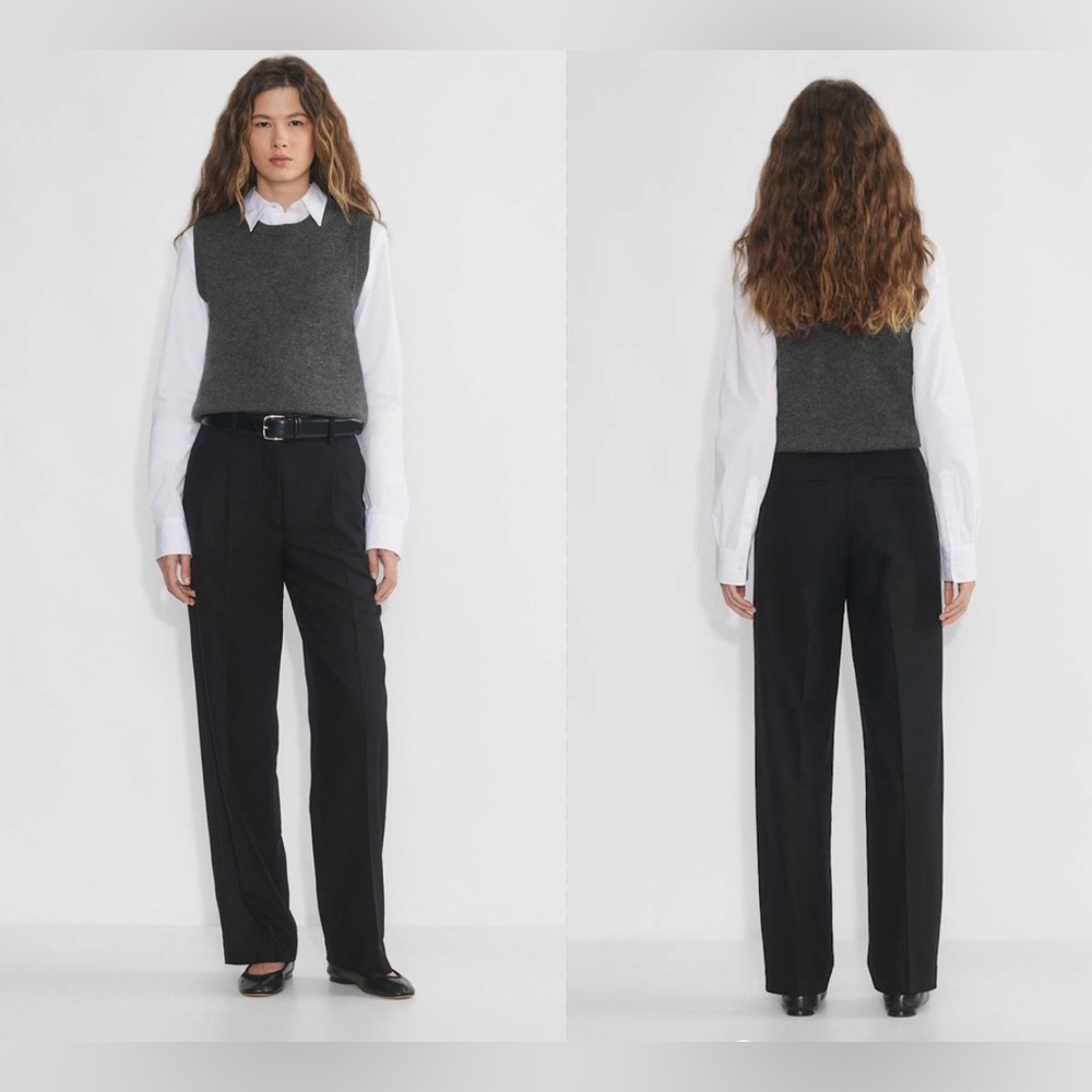 The Effortless Pant™ - Precision Wool Cashmere Pant Sz 6 Black